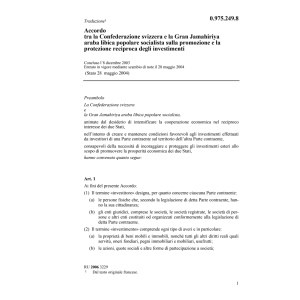 Acc.CH-Gran Jamahiriya investimenti