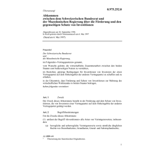 Abk.26.Sept.1996 CH-Mazedonien Förderung