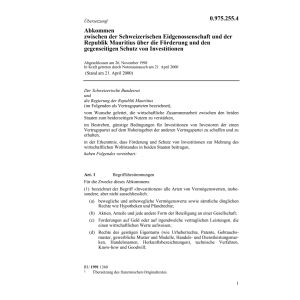 Abk Mauritius Schutz Investitionen