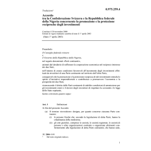 Acc.CH-Nigeria promozione investimenti