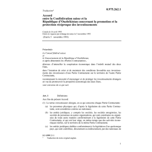Acc Ouzbékistan promotion investissement
