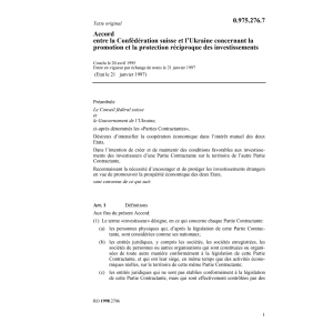 Acc. Ukraine réciproque investissements