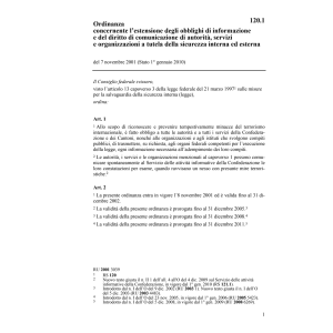 O Estensione obblighi informaz.+diritto