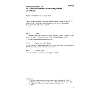 O controlli sicurezza persone OCSP-DFE