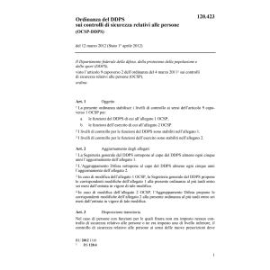O DDPS controlli sicurezza persone