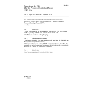 V Personensicherheitsprüfungen PSPV-EDA
