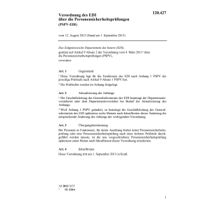 V Personensicherheitsprüfungen PSPV-EDI