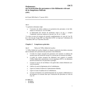 O sécurité compétence fédérale OSF