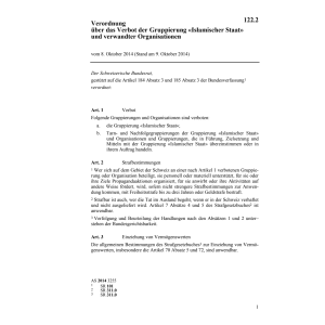 V Verbot «Islamischer Staat»