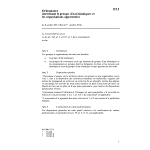 O interdisant «Etat islamique»