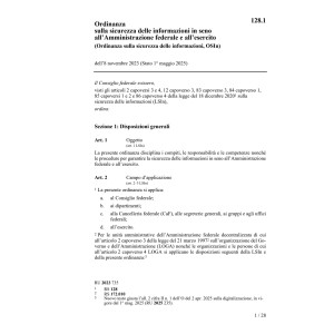 O informazioni Amministrazione fed. eser