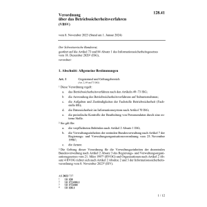 V Betriebssicherheitsverfahren
