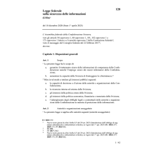 LF sicurezza delle informazioni Confed.