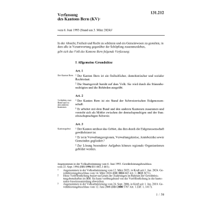 Verfassung des Kantons Bern, KV/BE