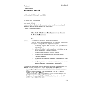 Constitution du canton de NW,KV/NW