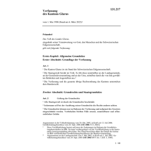Verfassung des Kantons Glarus, KV/GL