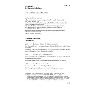 Verfassung des Kantons Solothurn, KV/SO