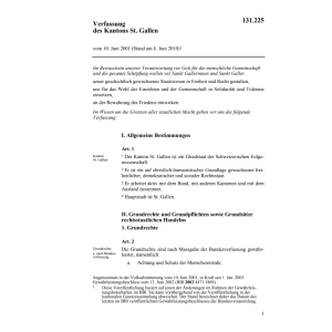 Verfassung des Kantons St. Gallen, KV/SG