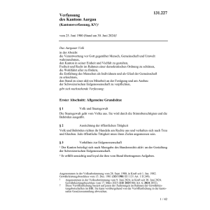 Verfassung des Kantons Aargau, KV/AG