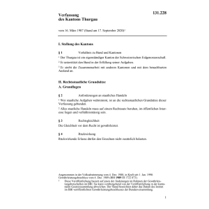 Verfassung des Kantons Thurgau, KV/TG