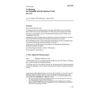 Verfassung Kanton Genf, KV/GE
