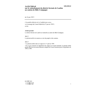 AF rattachement du district Laufon Bâle