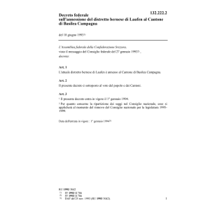 DF sull'annessione del distretto Laufen