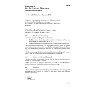 Bürgerrechtsgesetz, BüG