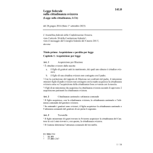 LF cittadinanza svizzera, LCit