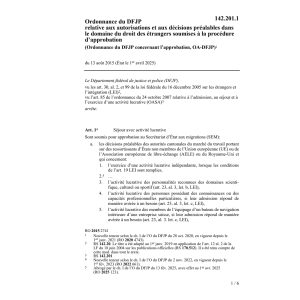O autorisations soumises procédure appr.