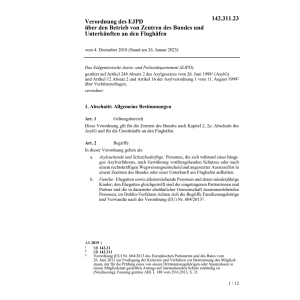 V EJPD Unterkünften Asylbereich