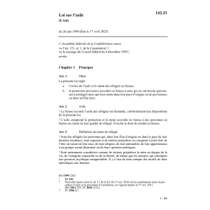 Loi sur l'asile, LAsi
