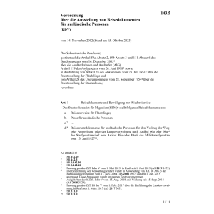 V Reisedokumente ausländ.Personen RDV