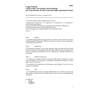 LF conv. inter. protez. sparizione forz.