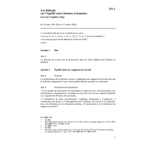 LF égalité entre femmes et hommes, LEg