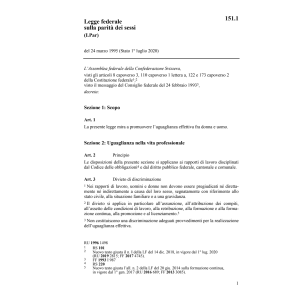 LF sulla parità dei sessi, LPar