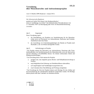 V Menschenrechts-Antirass.projekte