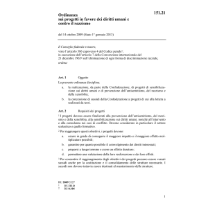 O progetti diritti umani razzismo