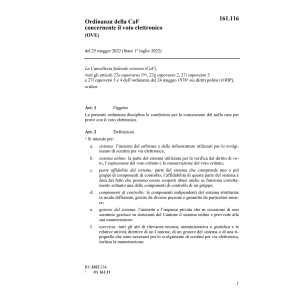 O CaF voto elettronico OVE
