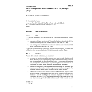 O 24.8.22 transparence financ politique