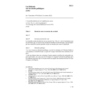 LF sur les droits politiques