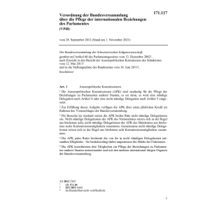 V parlamentarische Delegationen, VpDel