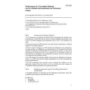 O délégations parlementaires, ODel