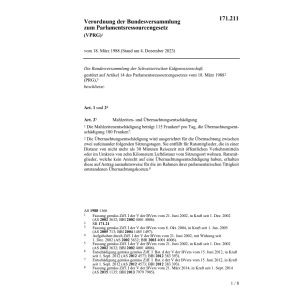 V Parlamentsresourcengesetz VPRG
