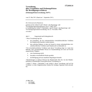 V Ordnungsfristen Behandlung Gesuche