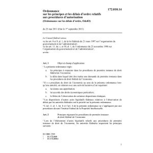 O ordre impartis traitement demandes