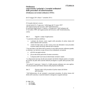 O termini ordinatori esame domande