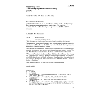 V Regierungs- +Verwaltungsorganisat.RVOV