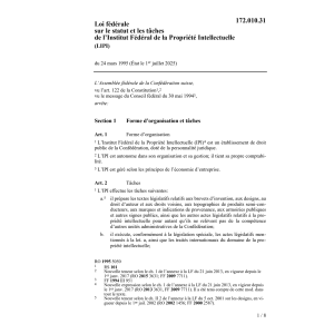 LF statut propriété intellectuelle, LIPI