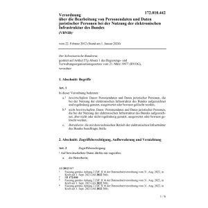 V Nutzung elektr. Infrastruktur Bundes